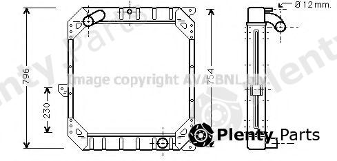  AVA QUALITY COOLING part ME2119 Radiator, engine cooling