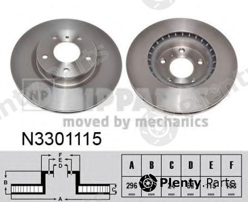  NIPPARTS part N3301115 Brake Disc