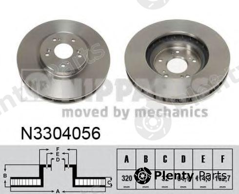  NIPPARTS part N3304056 Brake Disc