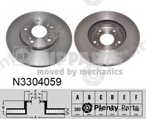  NIPPARTS part N3304059 Brake Disc