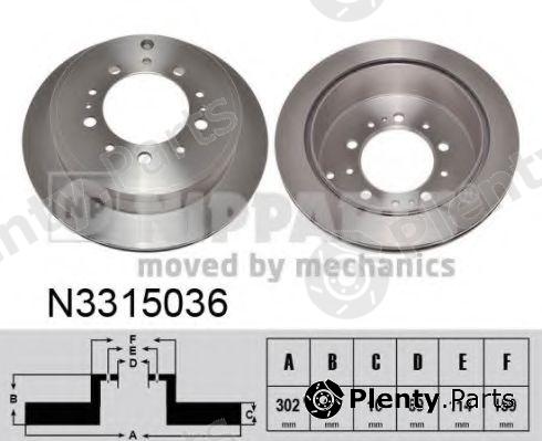  NIPPARTS part N3315036 Brake Disc