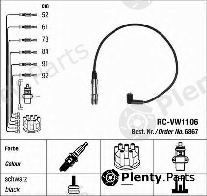  NGK part 6867 Ignition Cable Kit