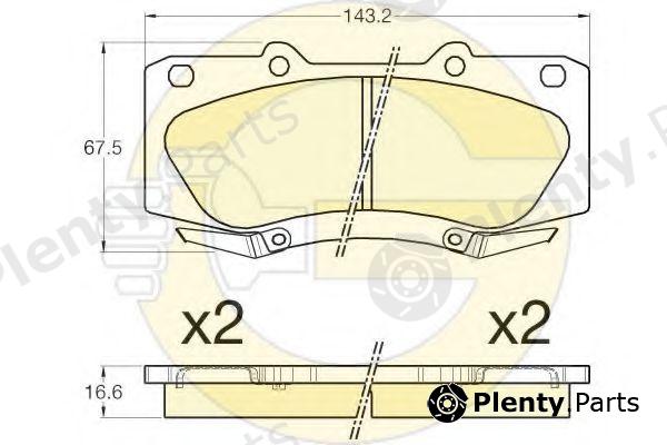  GIRLING part 6135349 Brake Pad Set, disc brake