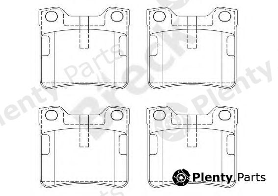  BRECK part 212781070100 Brake Pad Set, disc brake