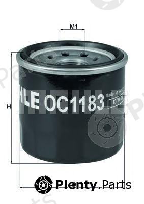  MAHLE ORIGINAL part OC1183 Oil Filter