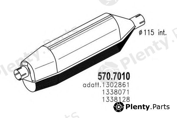 ASSO part 570.7010 (5707010) Middle-/End Silencer