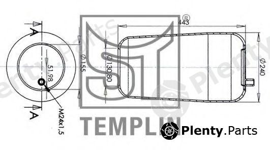  ST-TEMPLIN part 04.060.6006.941 (040606006941) Boot, air suspension