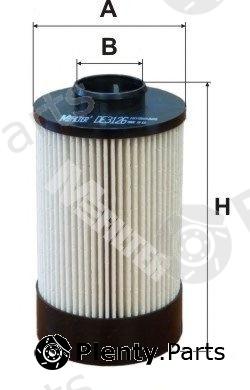  MFILTER part DE-312/6 (DE3126) Fuel filter