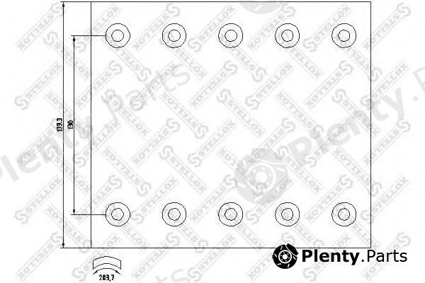  STELLOX part 85-00900-SX (8500900SX) Brake Lining Kit, drum brake