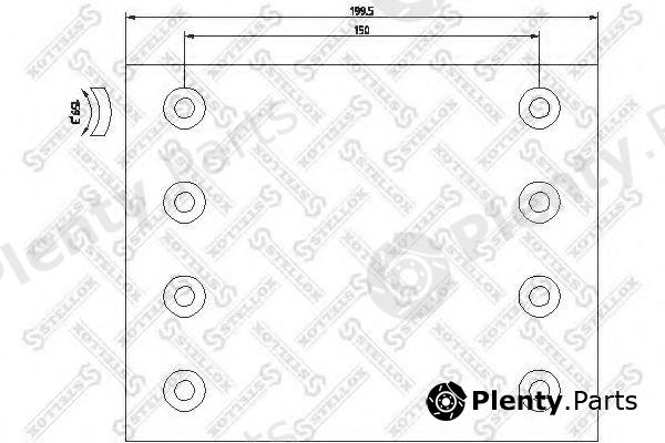  STELLOX part 85-01079-SX (8501079SX) Brake Lining Kit, drum brake