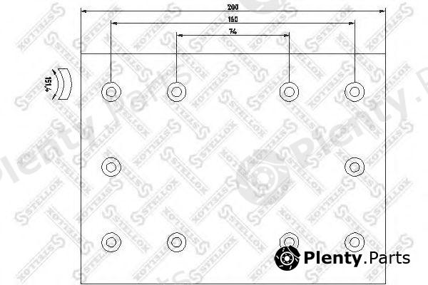  STELLOX part 85-01082-SX (8501082SX) Brake Lining Kit, drum brake