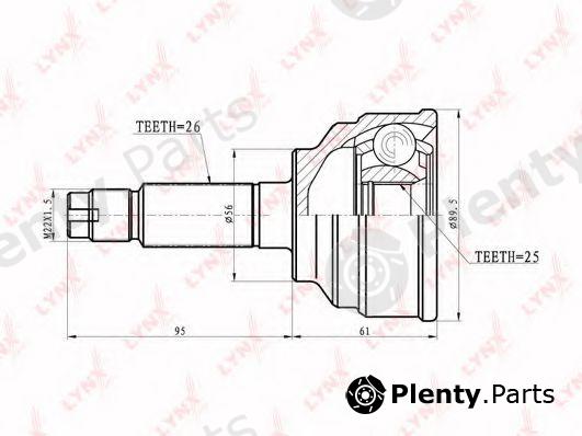  LYNXauto part CO5116 Joint Kit, drive shaft