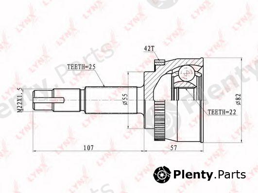  LYNXauto part CO-5724A (CO5724A) Joint Kit, drive shaft