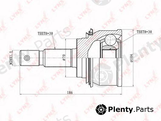  LYNXauto part CO7544 Joint Kit, drive shaft