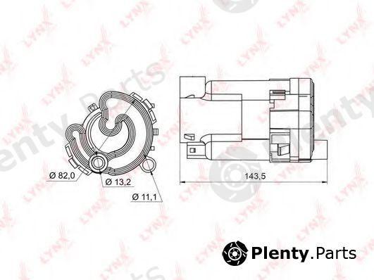  LYNXauto part LF987M Fuel filter