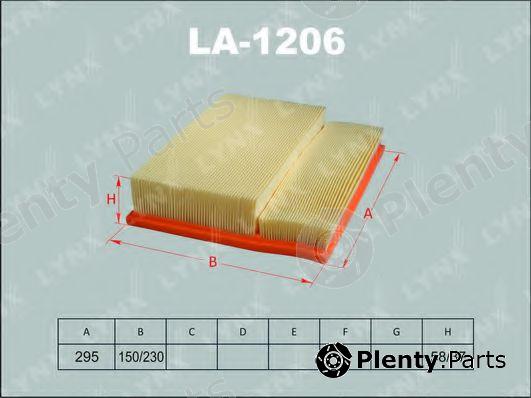  LYNXauto part LA-1206 (LA1206) Air Filter