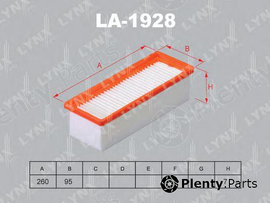 LYNXauto part LA-1928 (LA1928) Air Filter