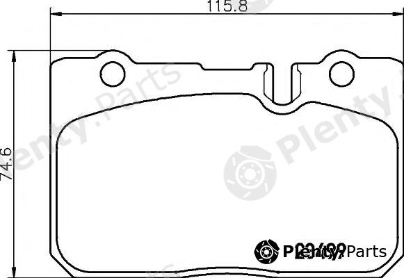  HELLA PAGID part 8DB355013-231 (8DB355013231) Brake Pad Set, disc brake