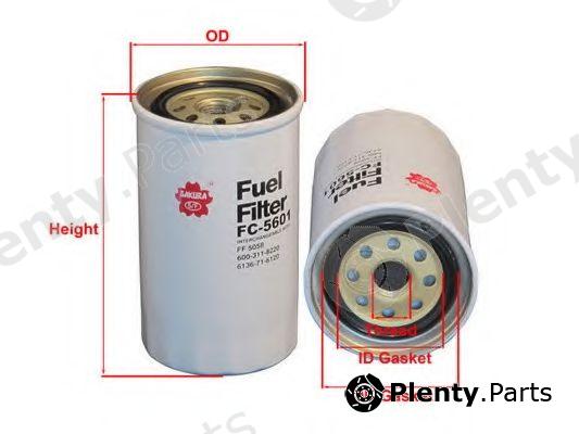  SAKURA part FC5601 Fuel filter