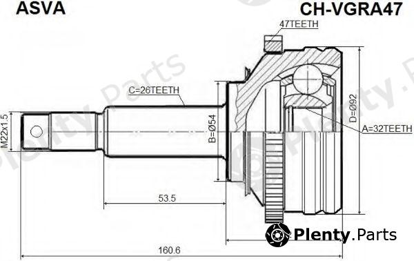  ASVA part CHRVGRA47 Replacement part