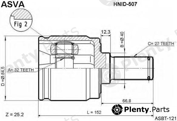  ASVA part HNID507 Replacement part