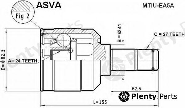  ASVA part MTIU-EA5A (MTIUEA5A) Replacement part