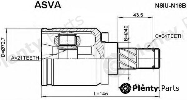  ASVA part NSIUN16B Replacement part