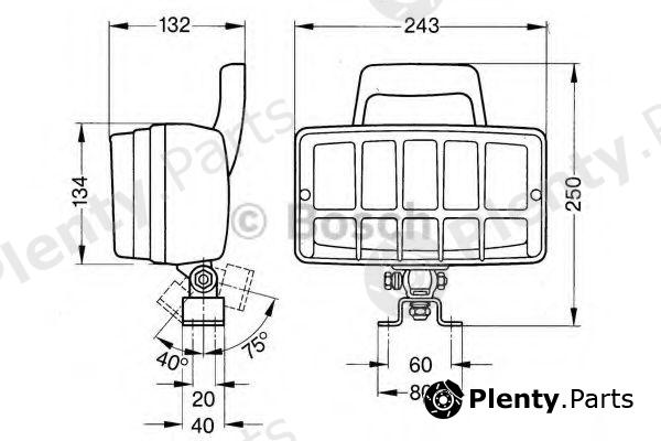  BOSCH part 0986310538 Spotlight