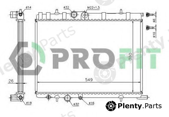  PROFIT part PR5514A1 Radiator, engine cooling