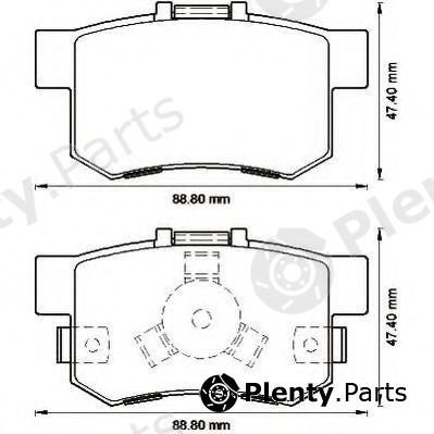  JURID part 572544J Brake Pad Set, disc brake