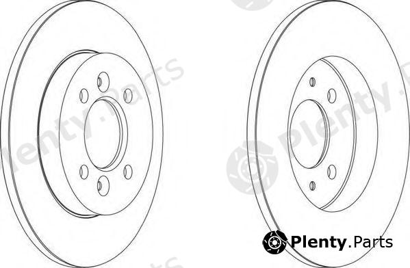  FERODO part DDF362 Brake Disc