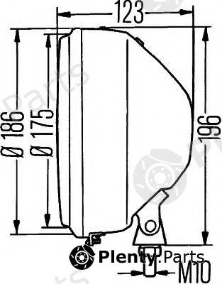  HELLA part 1A7003099-011 (1A7003099011) Headlight