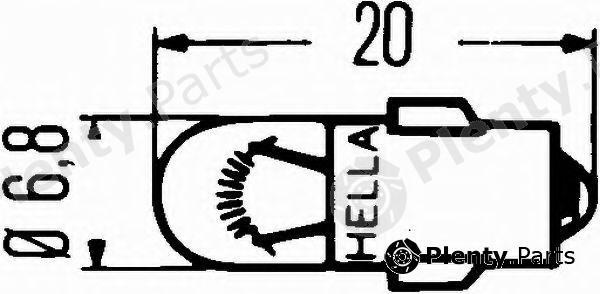  HELLA part 8GP002066-121 (8GP002066121) Bulb, interior light; Bulb; Bulb, interior light; Bulb, switch