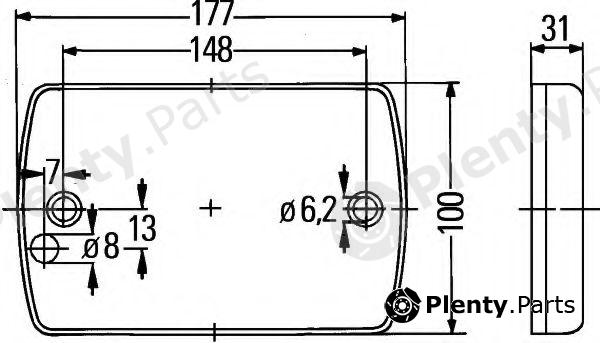  HELLA part 2SB980606-201 (2SB980606201) Combination Rearlight