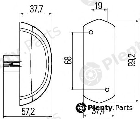  HELLA part 2XS205020-011 (2XS205020011) Marker Lamp