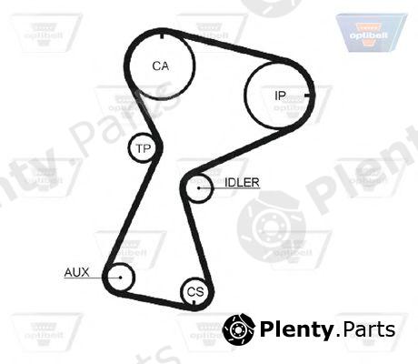  OPTIBELT part ZRK1069 Timing Belt