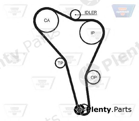  OPTIBELT part ZRK1304 Timing Belt