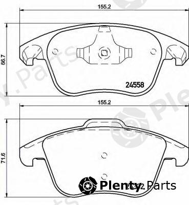  BREMBO part P61117 Brake Pad Set, disc brake