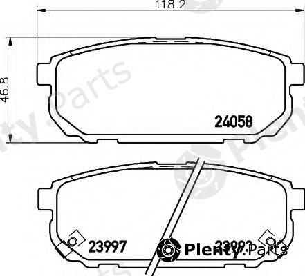  HELLA part 8DB355010-871 (8DB355010871) Brake Pad Set, disc brake