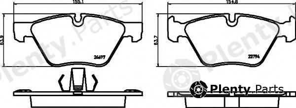  HELLA part 8DB355014-351 (8DB355014351) Brake Pad Set, disc brake