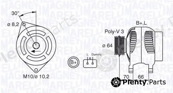  MAGNETI MARELLI part 063310506010 Alternator