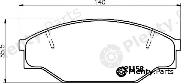  PAGID part T0331 Brake Pad Set, disc brake