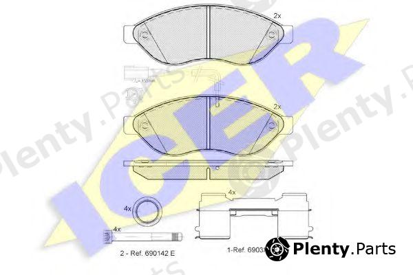  ICER part 141803-203 (141803203) Brake Pad Set, disc brake