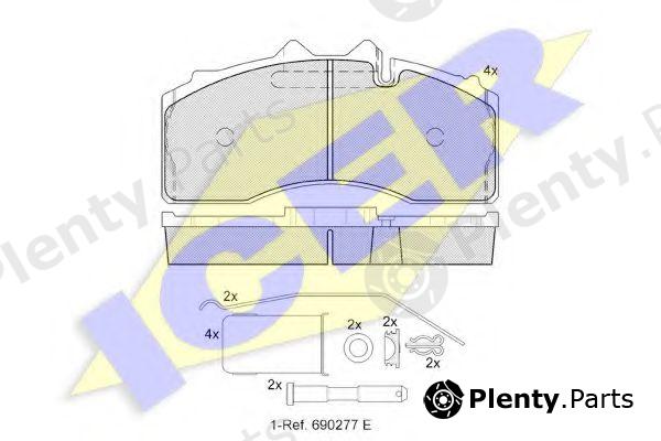  ICER part 152046-066 (152046066) Brake Pad Set, disc brake