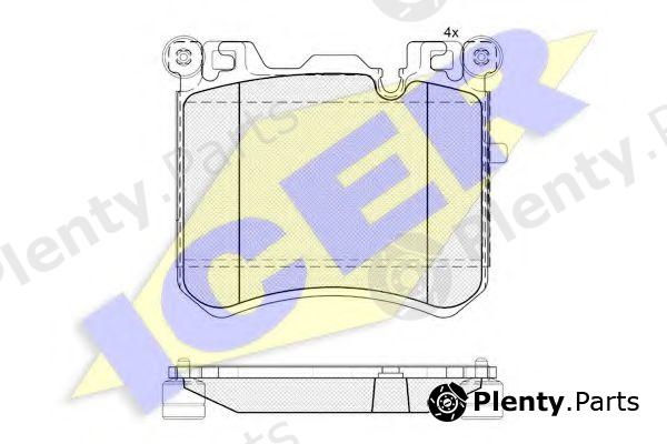  ICER part 181984 Brake Pad Set, disc brake