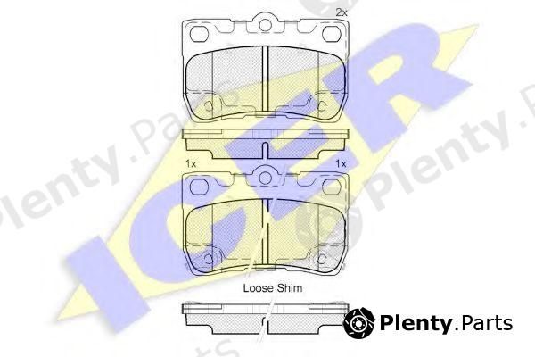  ICER part 182060 Brake Pad Set, disc brake