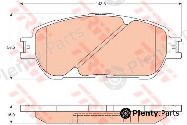  TRW part GDB3610 Brake Pad Set, disc brake