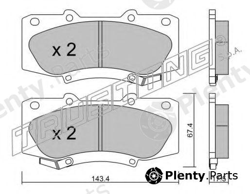  TRUSTING part 953.0 (9530) Brake Pad Set, disc brake