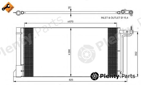 NRF part 350051 Condenser, air conditioning