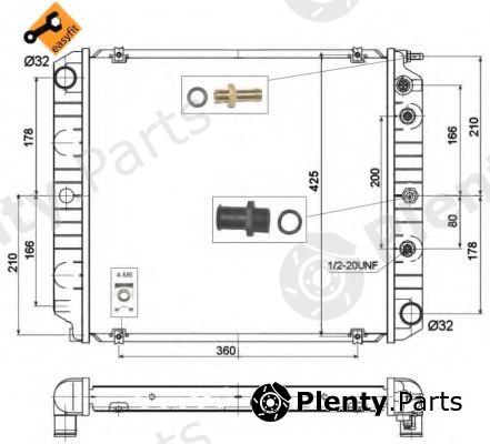  NRF part 514782 Radiator, engine cooling